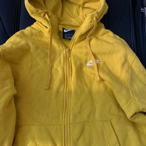 Nike yellow zip up
